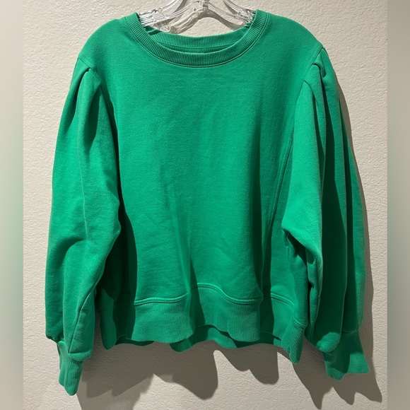 A new day women’s xxl green puff sleeve sweater 💚 - Picture 1 of 5